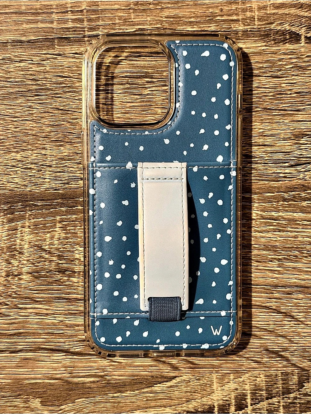 Walli iPhone 14 Pro Max case Blue Polka Dot iPhone Case